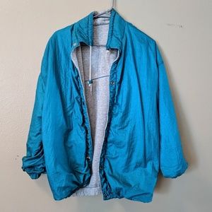 Vintage 80's reversible windbreaker